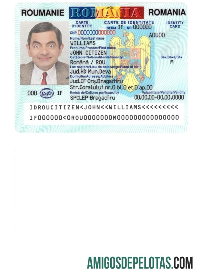 Exemplo de ID da Romênia